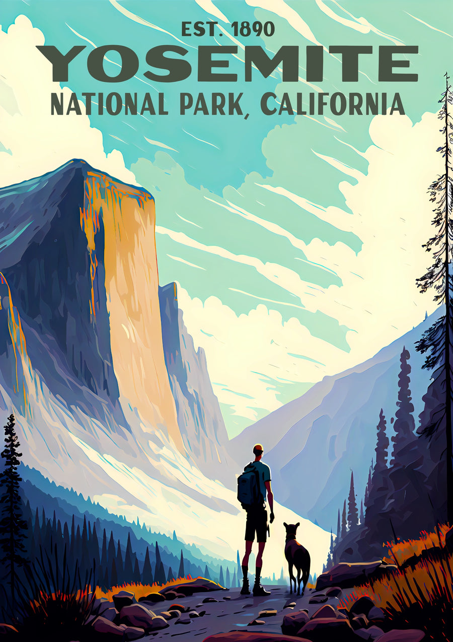 Yosemite, Californië - Print Only frame
