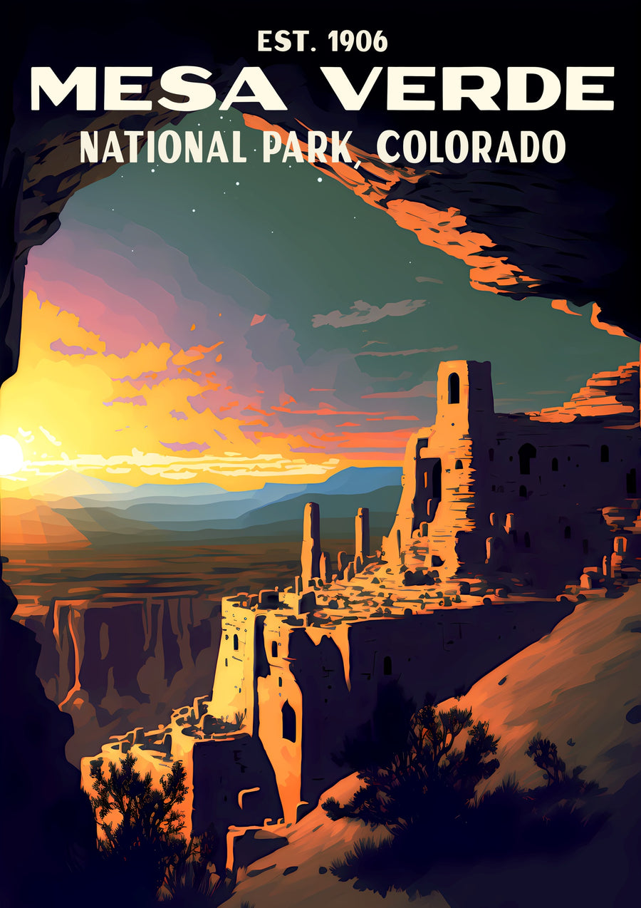 Mesa Verde, Colorado - Print Only frame