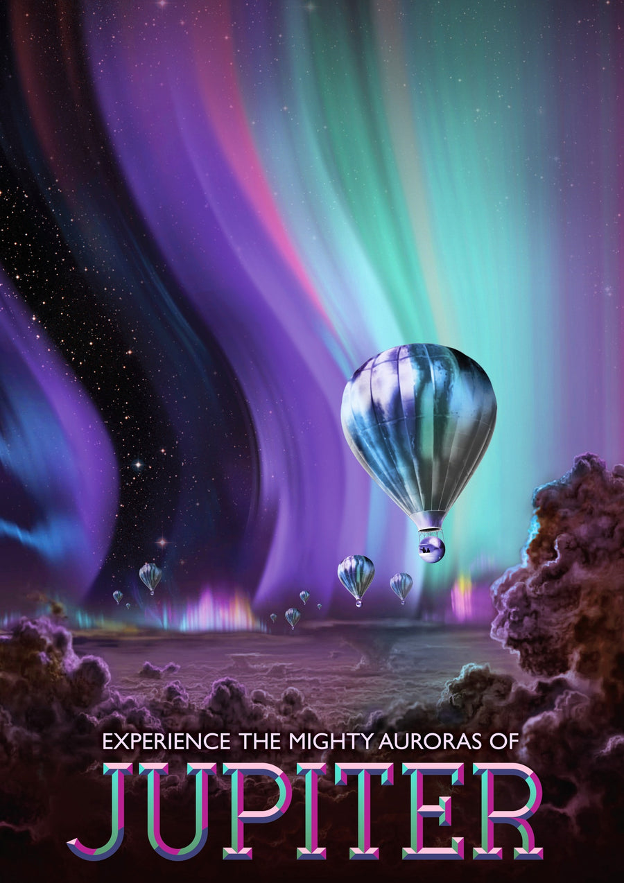 Jupiter's Auroras - Print Only frame