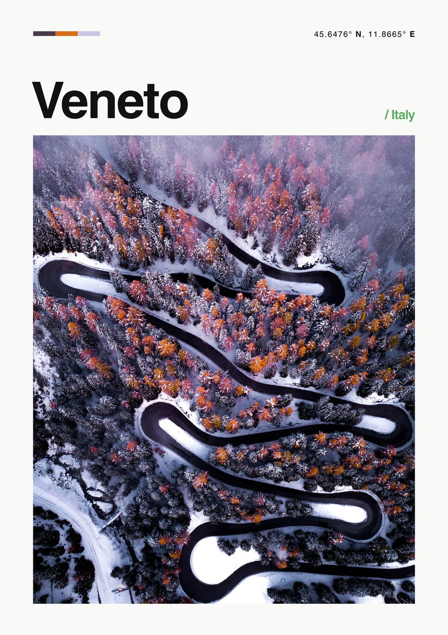 Veneto, Italië - Print Only frame