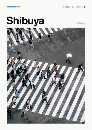 Shibuya Crossing, Tokio print
