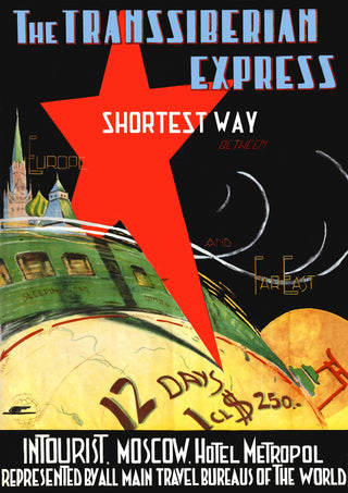 The Transsiberian Express, Russia print