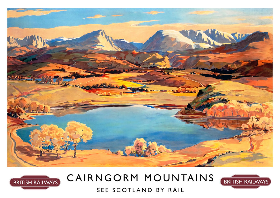 Cairngorm-Gebirge - Print Only frame