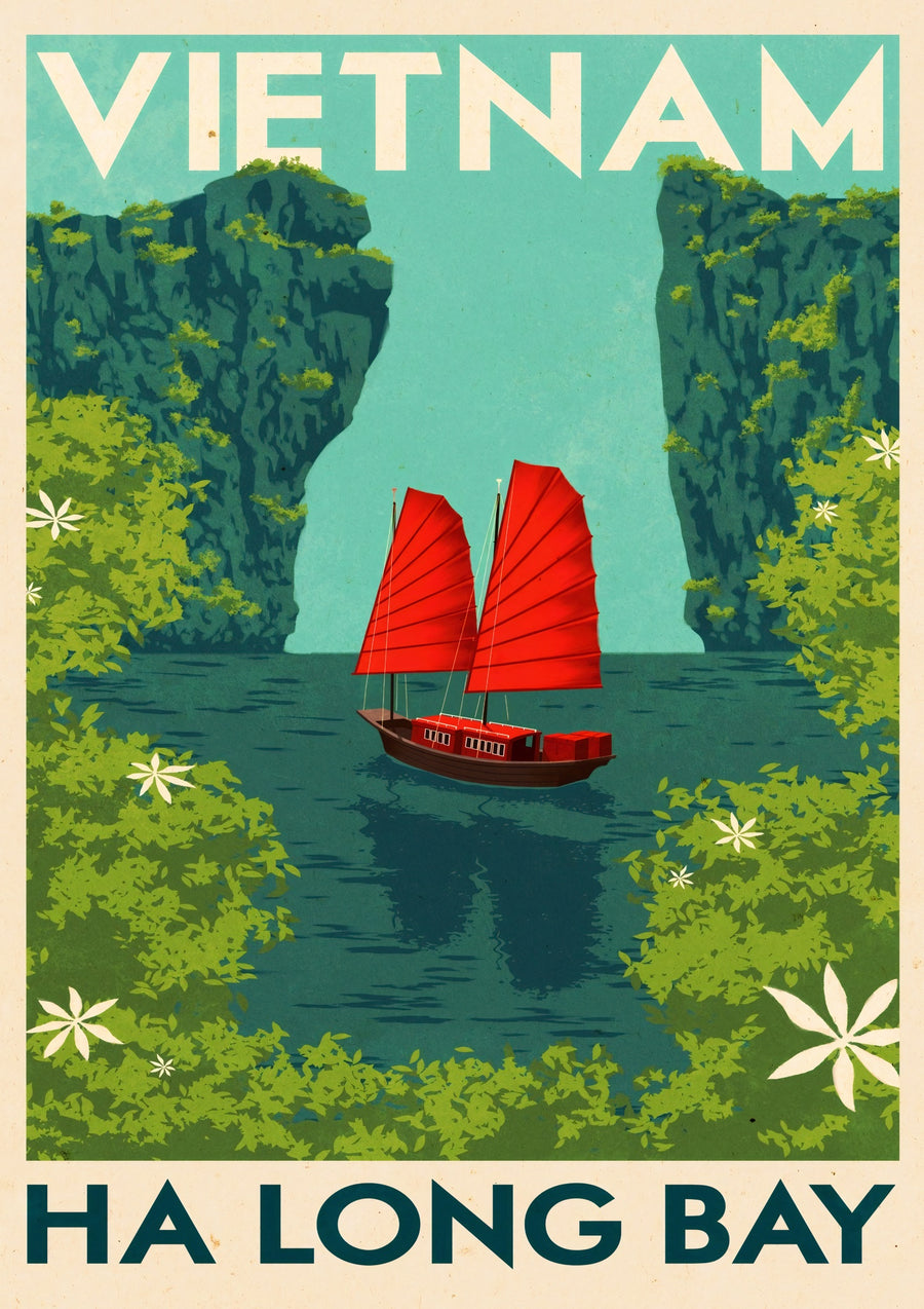 Baie d'Ha Long, Vietnam - Print Only frame