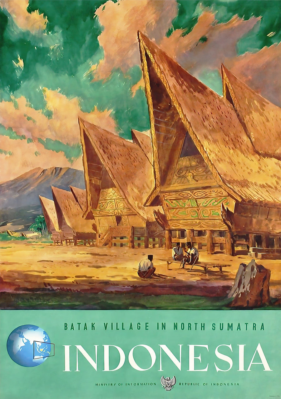 Indonesien - Print Only frame