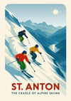 St. Anton - Österreich print