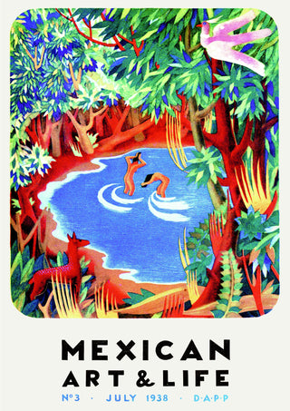 Mexikansk konst och liv print