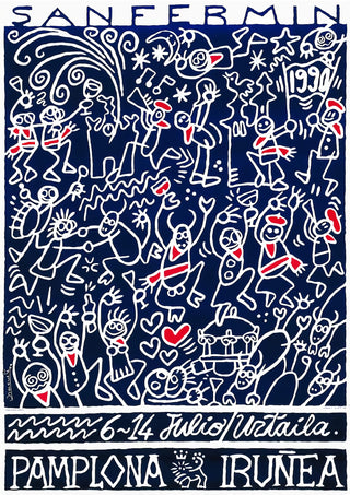 Pamplona, Spanien print