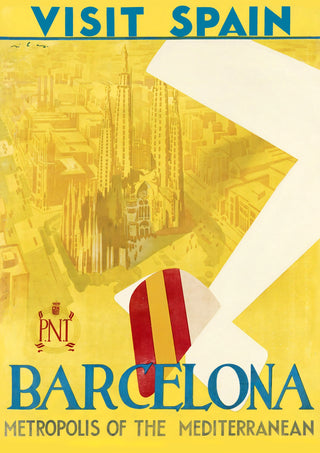 Barcelona, Spanien print