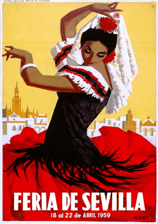 Feria de Sevilla, Spanien print