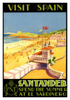 Visit Spain, Santander print