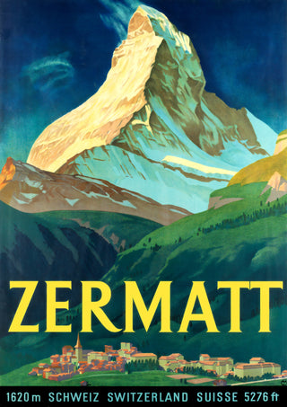 Mt Zermatt, Schweiz print