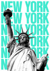 Frihetsgudinnan, New York print