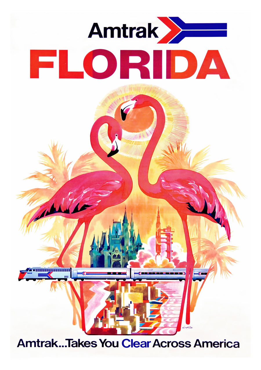 Florida by Train - Print Only frame