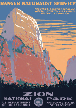Parc national de Zion, États-Unis print