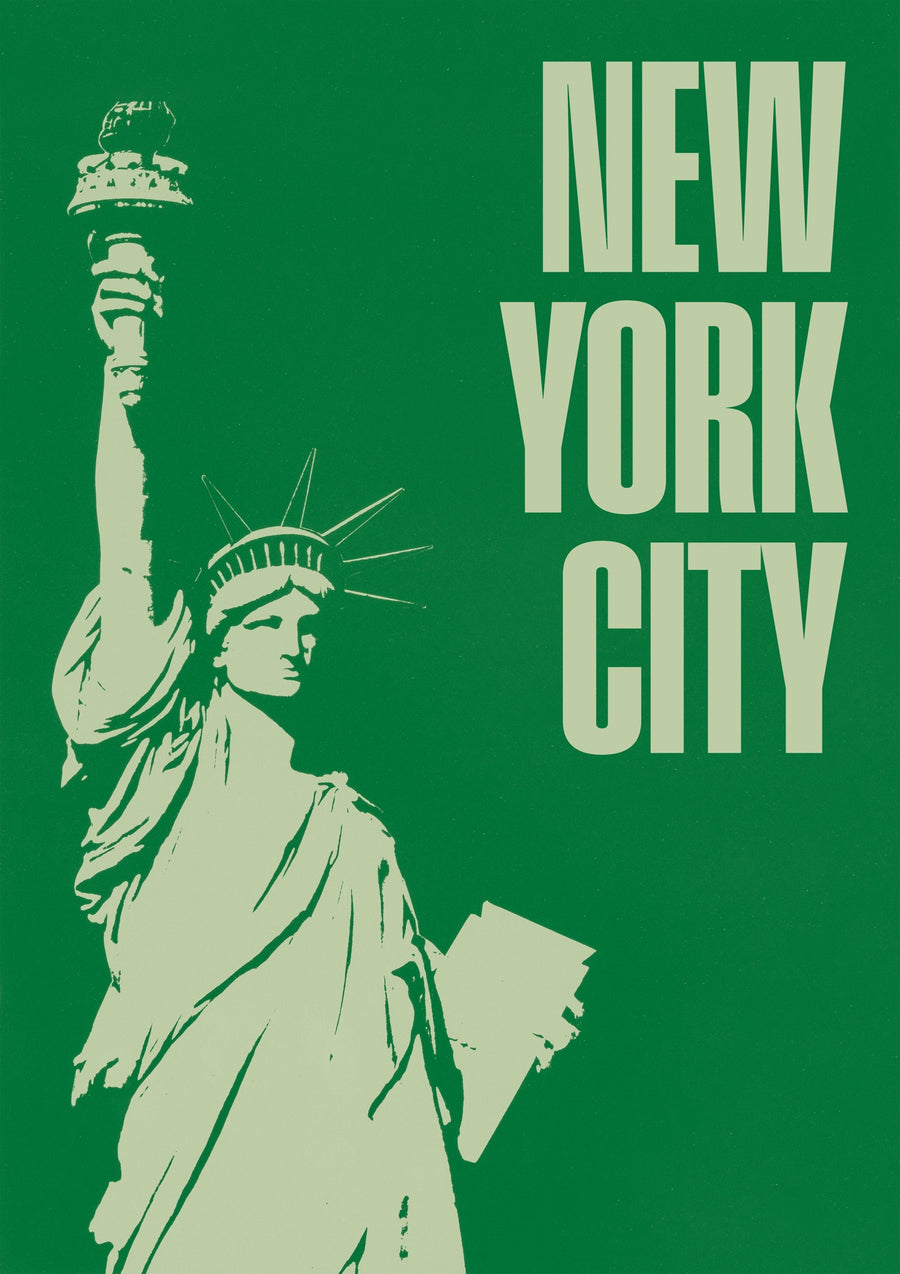 Lady Liberty in Green - New York - Print Only frame