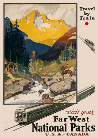 National Parks by Train print