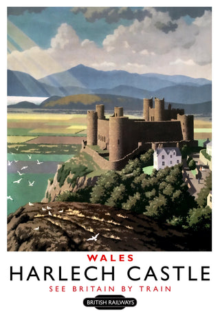 Harlech Castle, Wales print