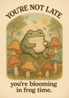 Bloeien in Kikker Tijd print