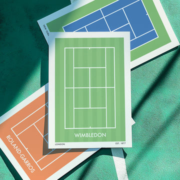 Tennis Trio Gallery Wall