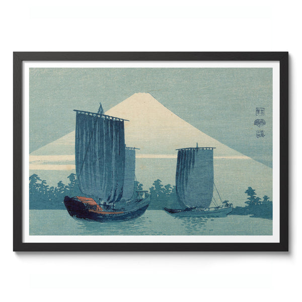 Sailboats & Mount Fuji