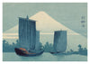 Zeilboten & Mount Fuji print