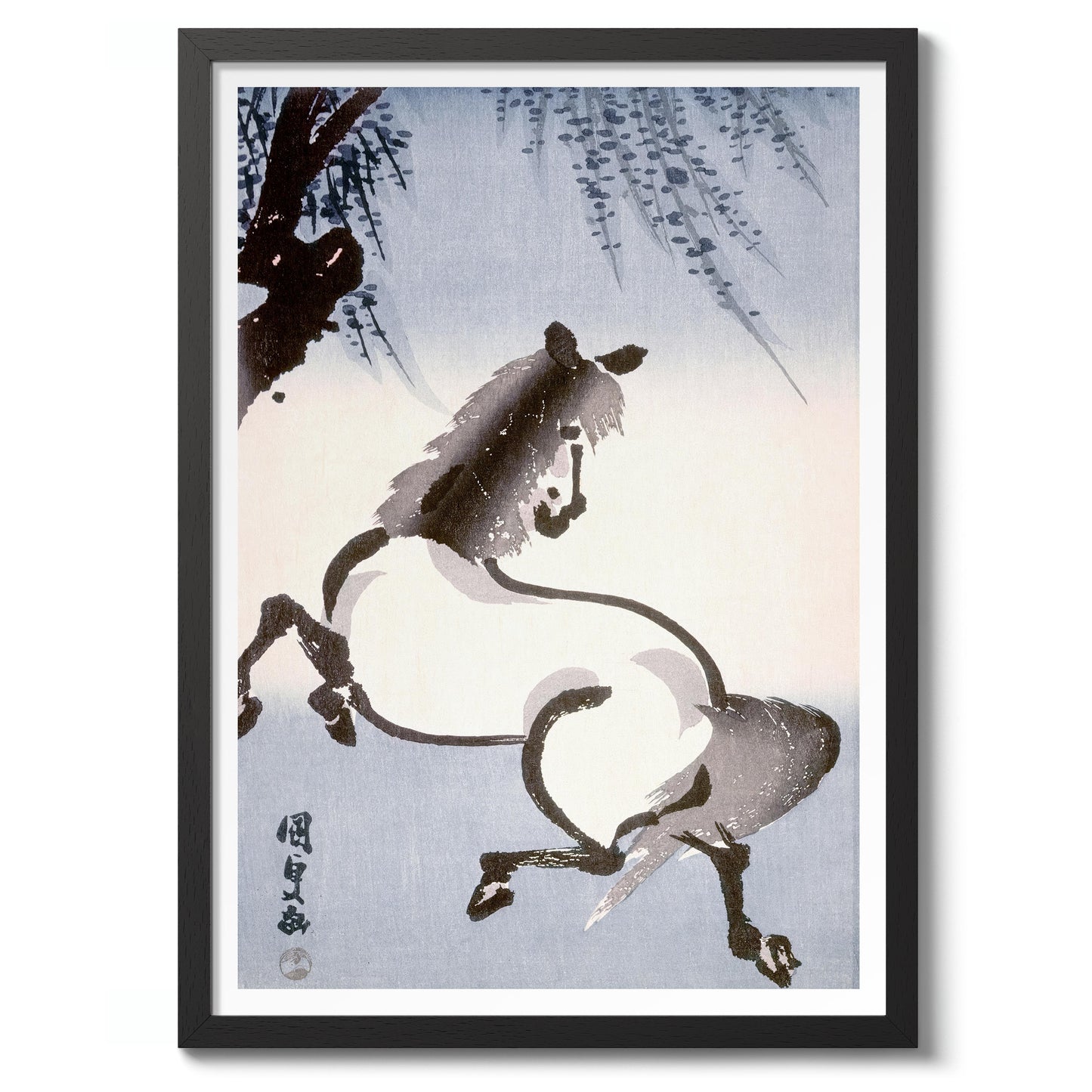 Horse Under Wisteria