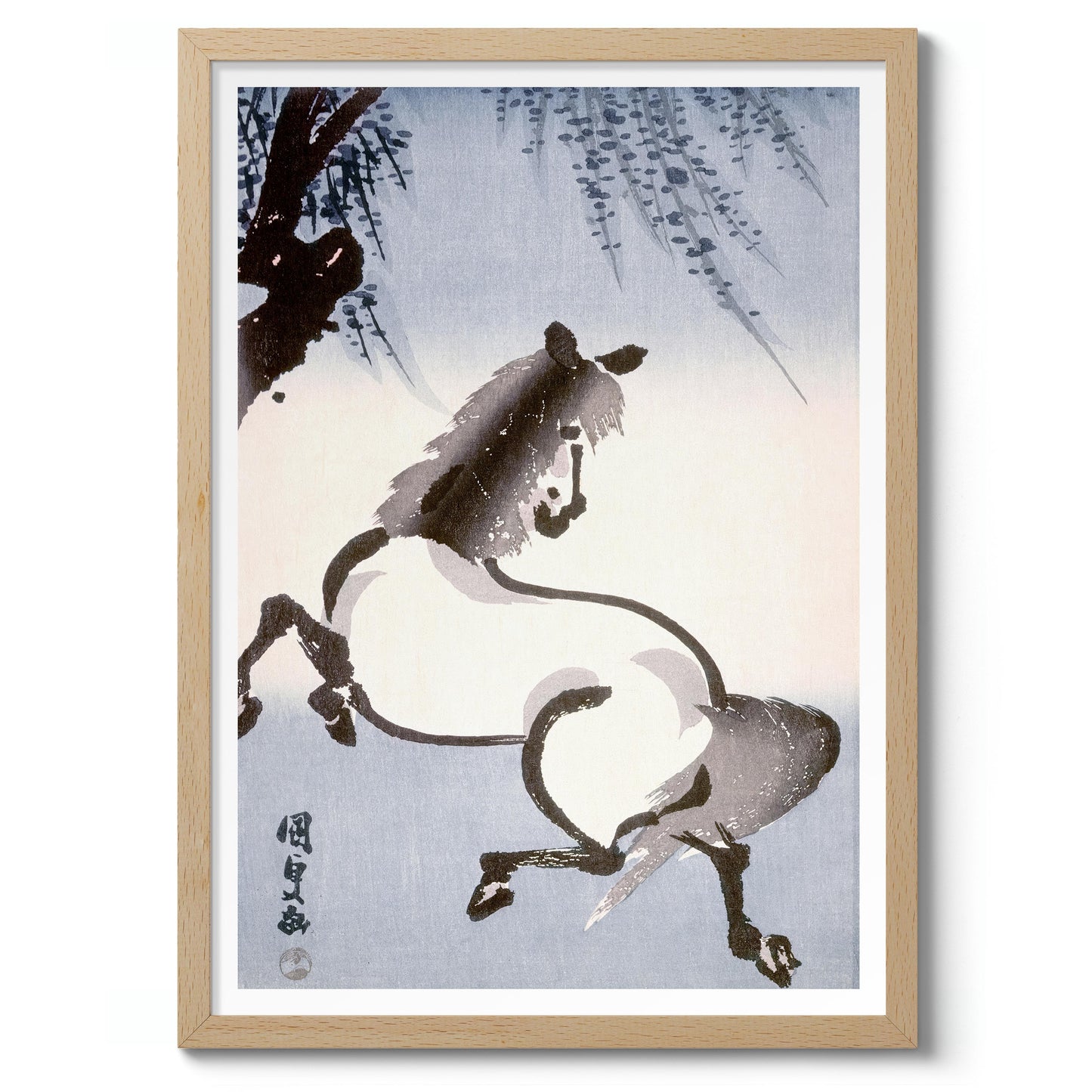 Horse Under Wisteria