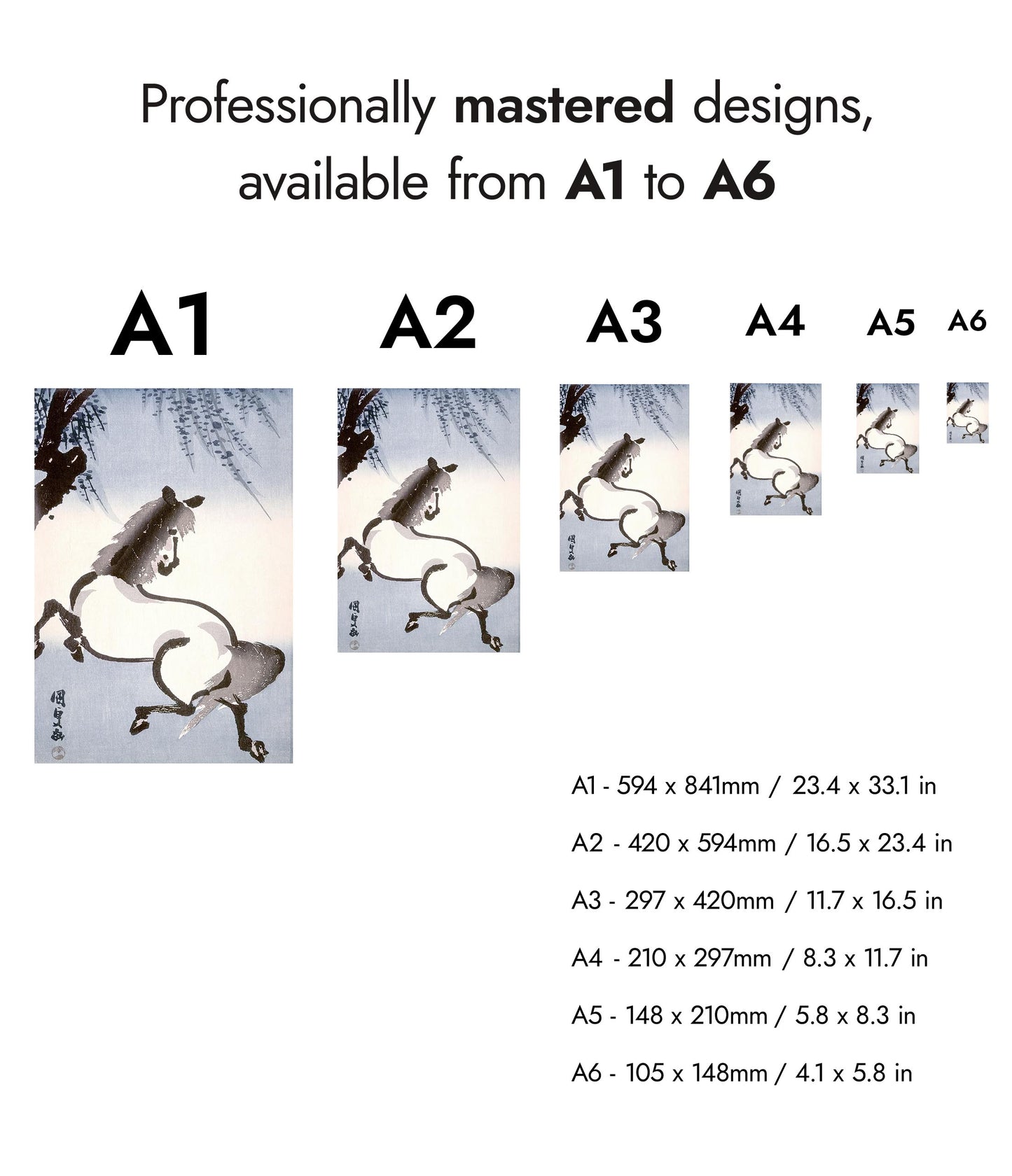 Horse Under Wisteria