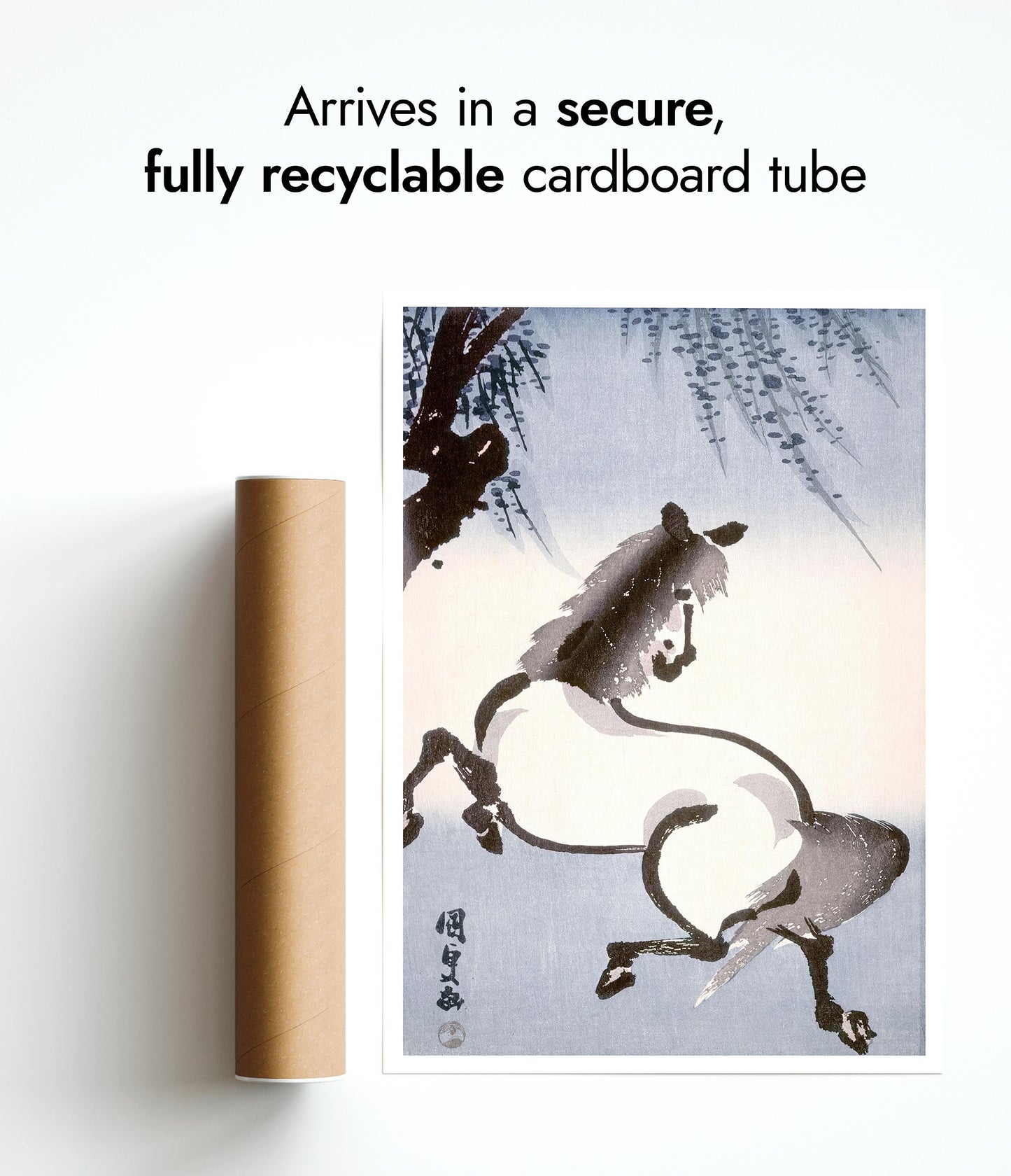 Horse Under Wisteria