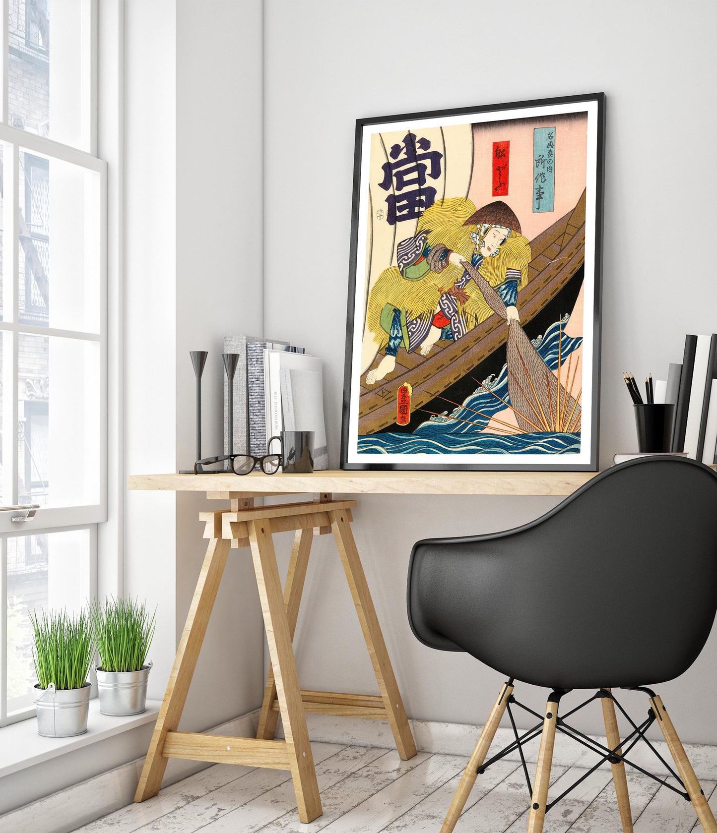 Schauspieler Nakamura Fukusuke als Fischer