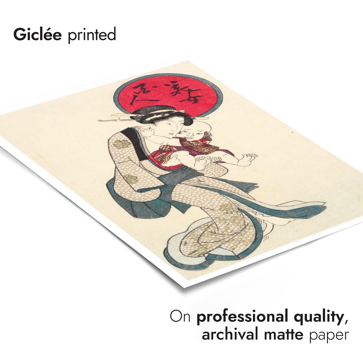 Vrouw die een baby vasthoudt