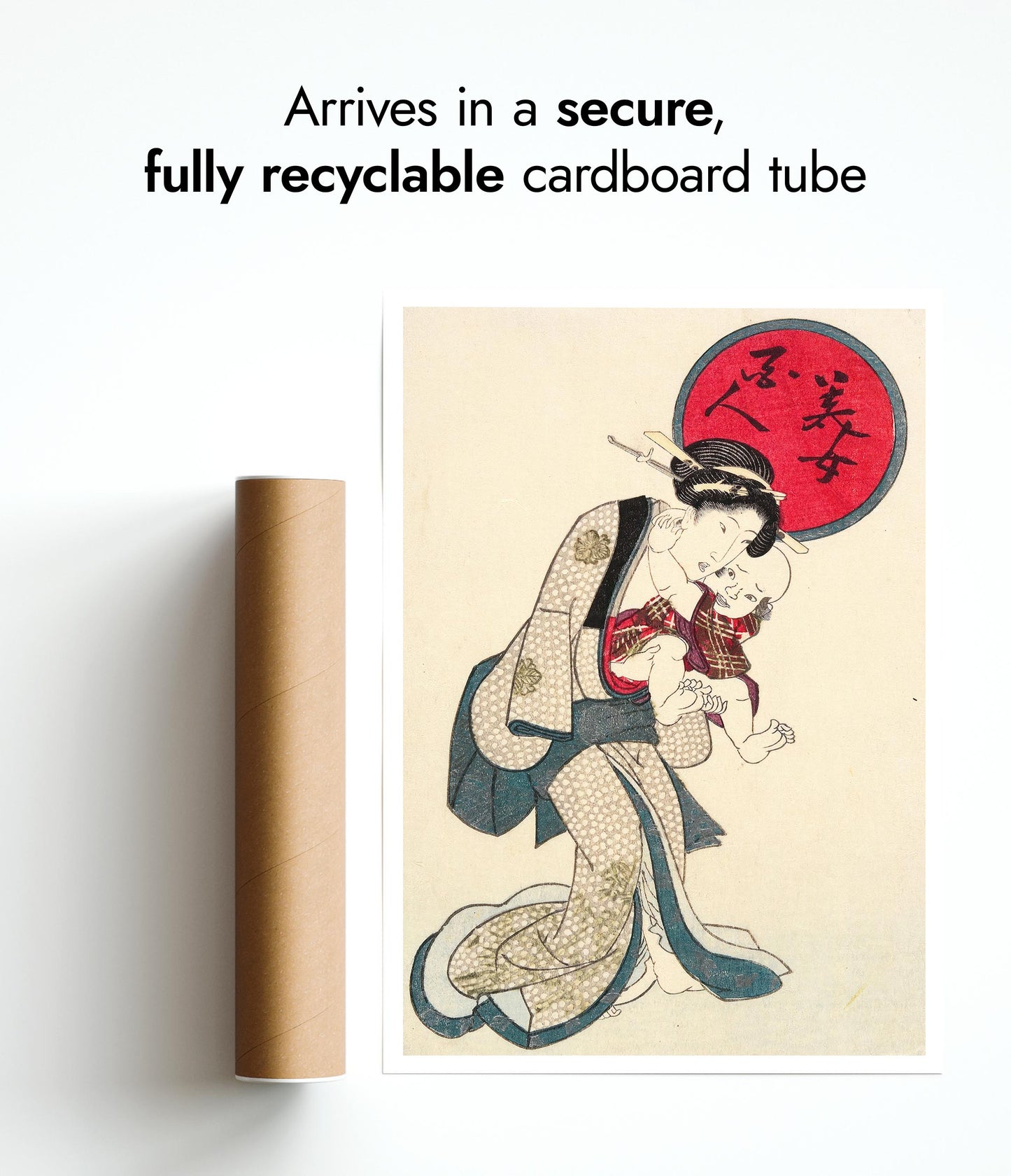 Vrouw die een baby vasthoudt