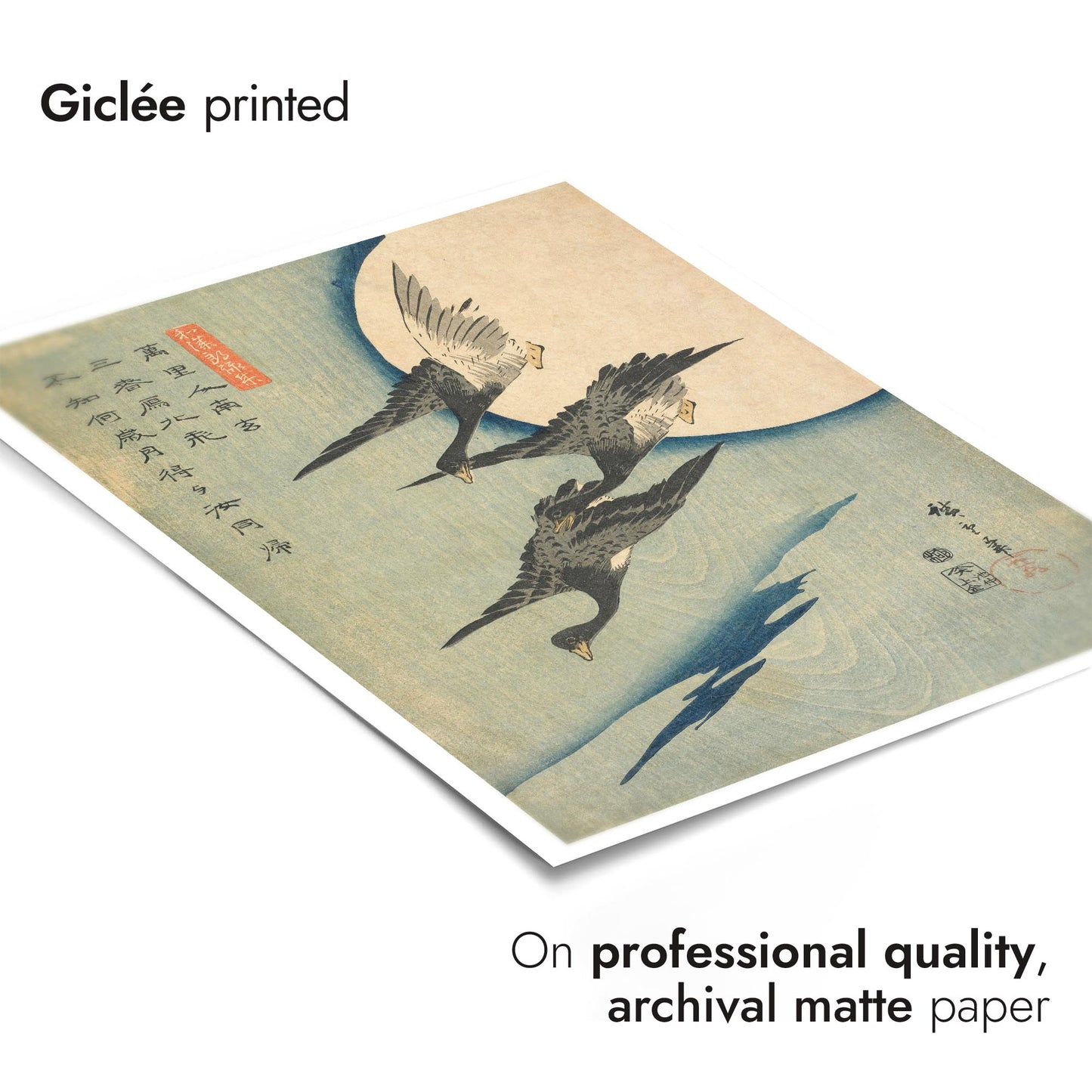 Flying Geese & Full Moon