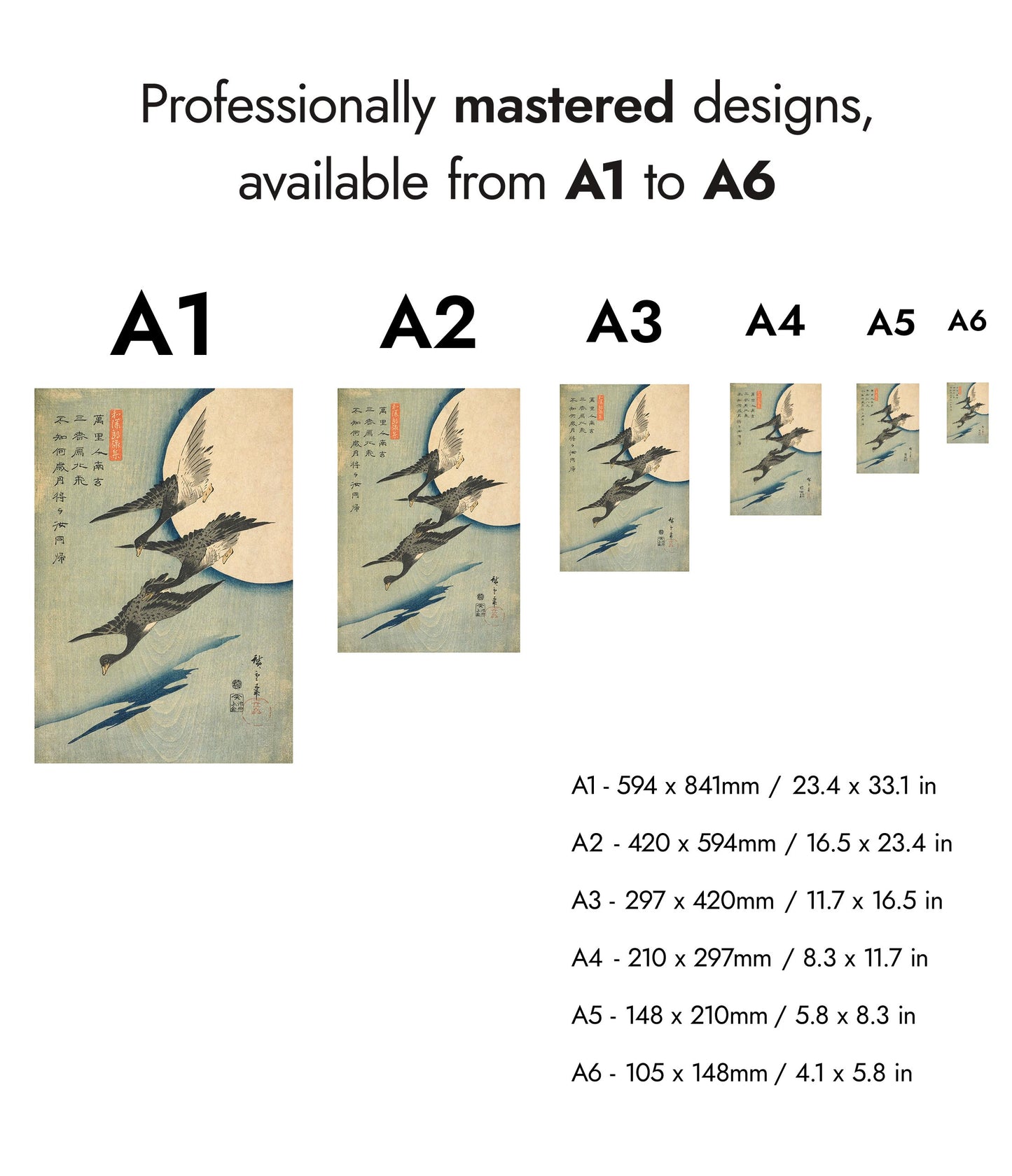 Flying Geese & Full Moon