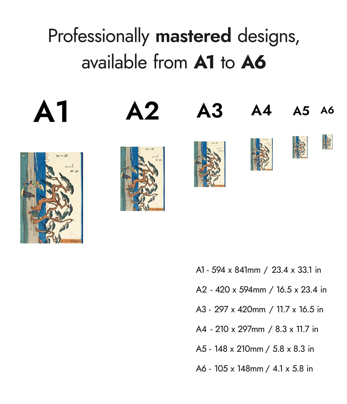 Le champ de pins à Hamamatsu