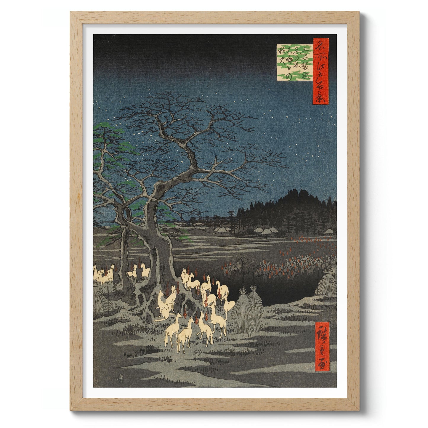 New Year's Eve Foxfires at the Changing Tree, Oji