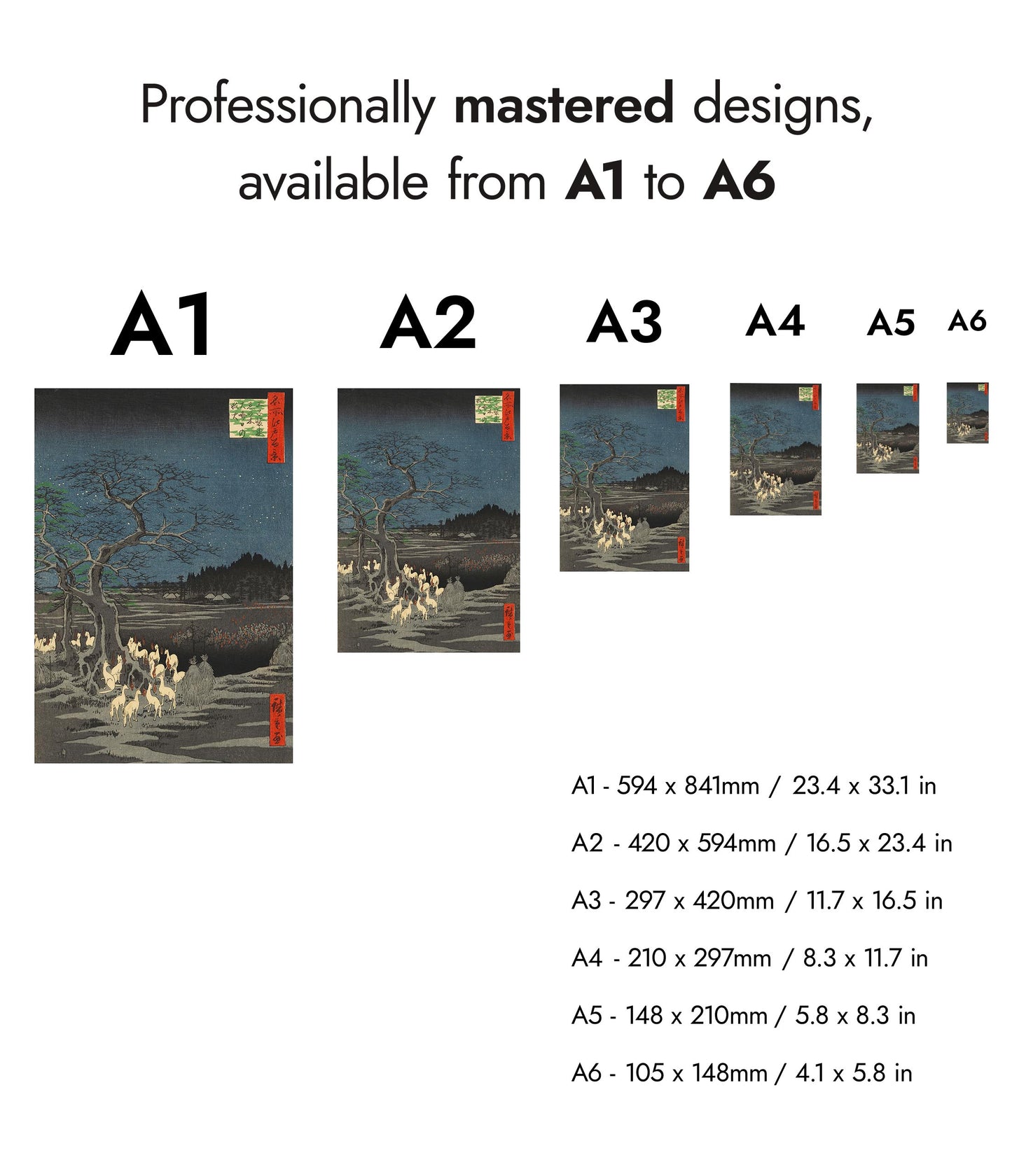 New Year's Eve Foxfires at the Changing Tree, Oji