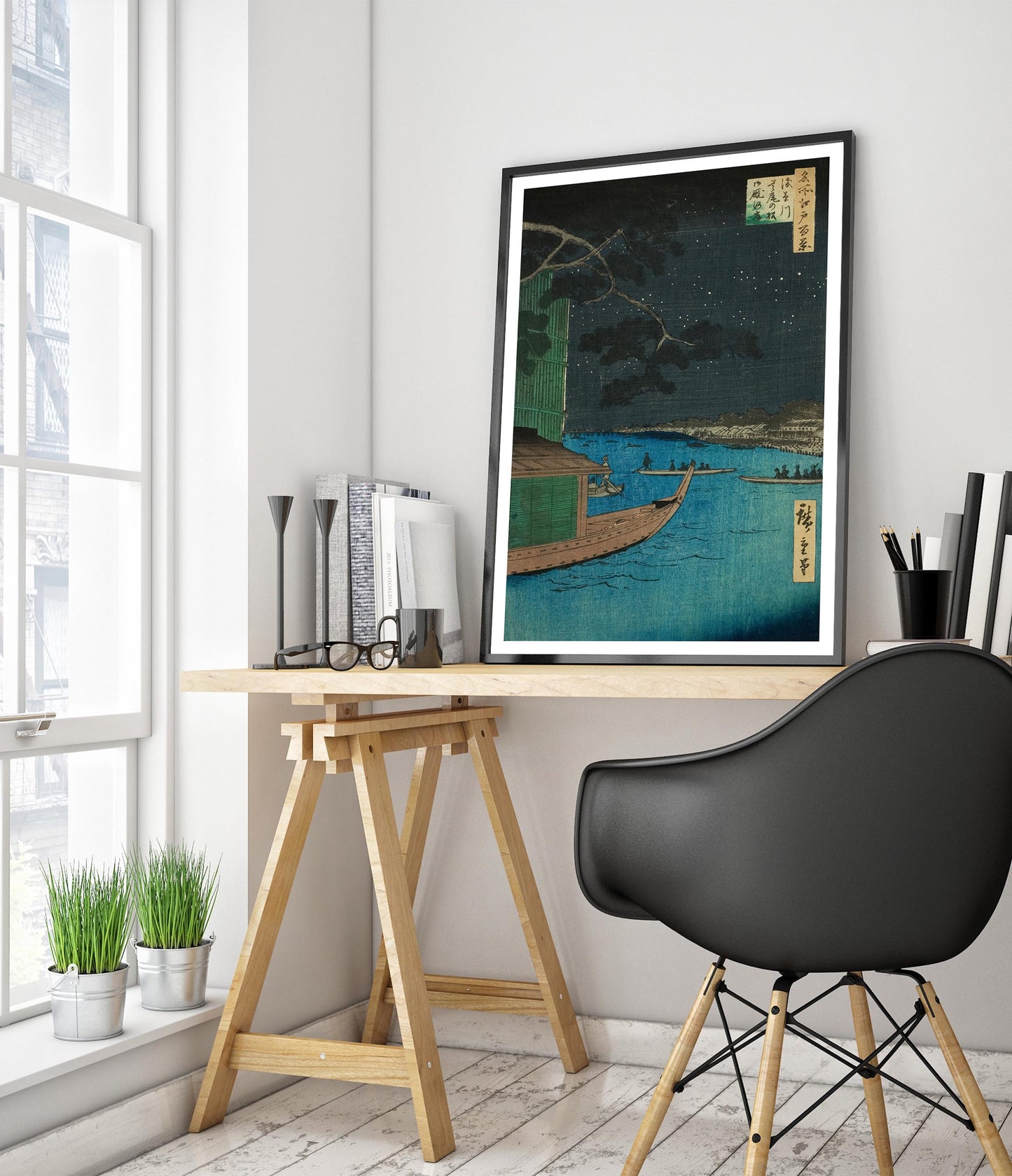 Pine of Success and Onmai Riverbank at Asakusa River