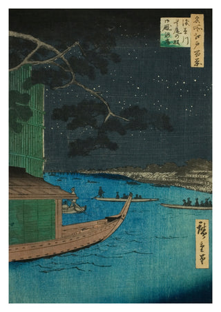 Pine of Success and Onmai Riverbank at Asakusa River print