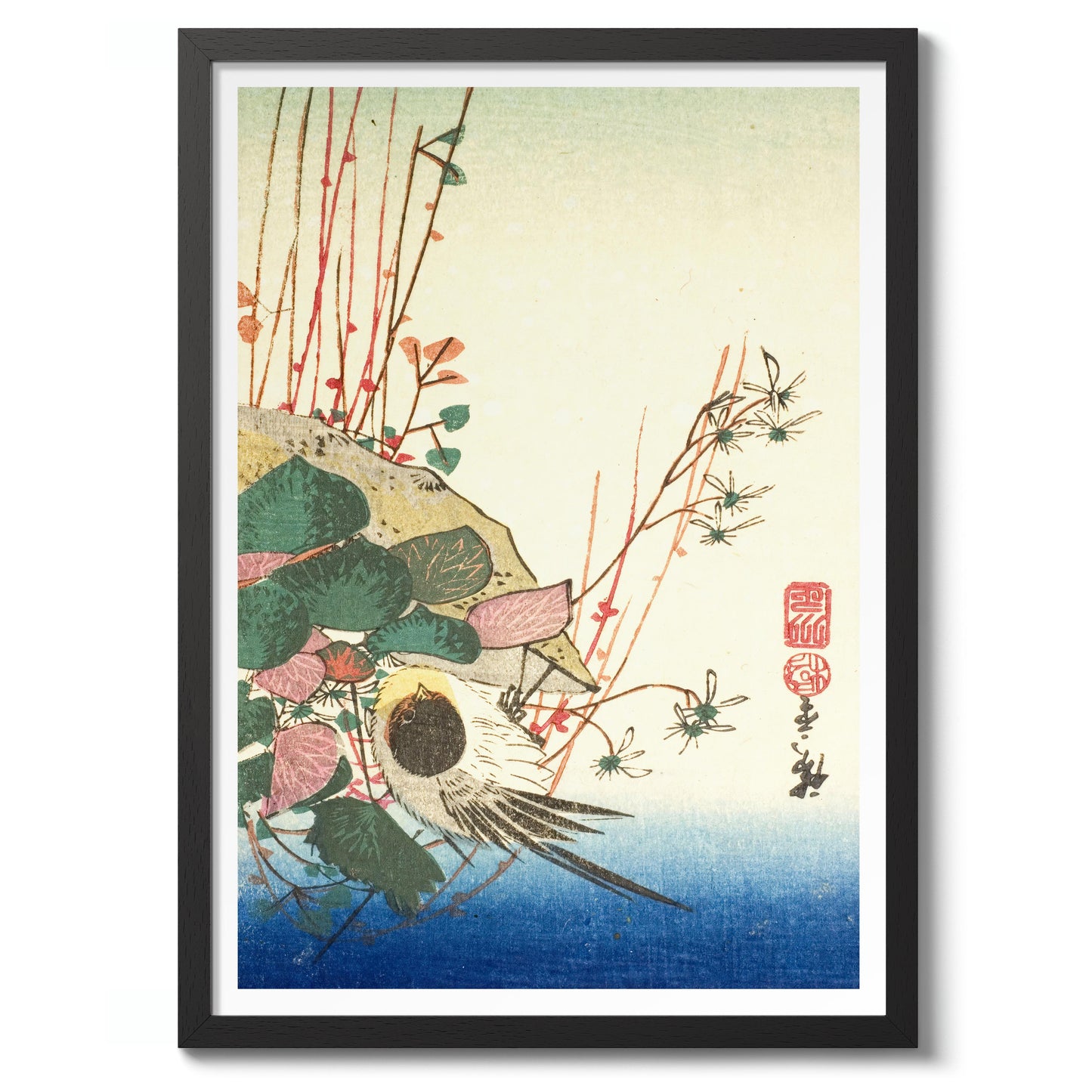 Sparv på en hängande växt