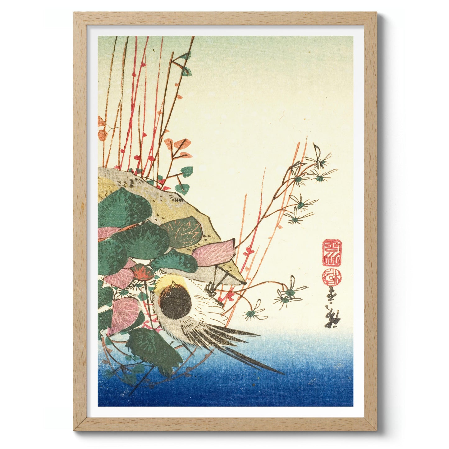 Sparv på en hängande växt