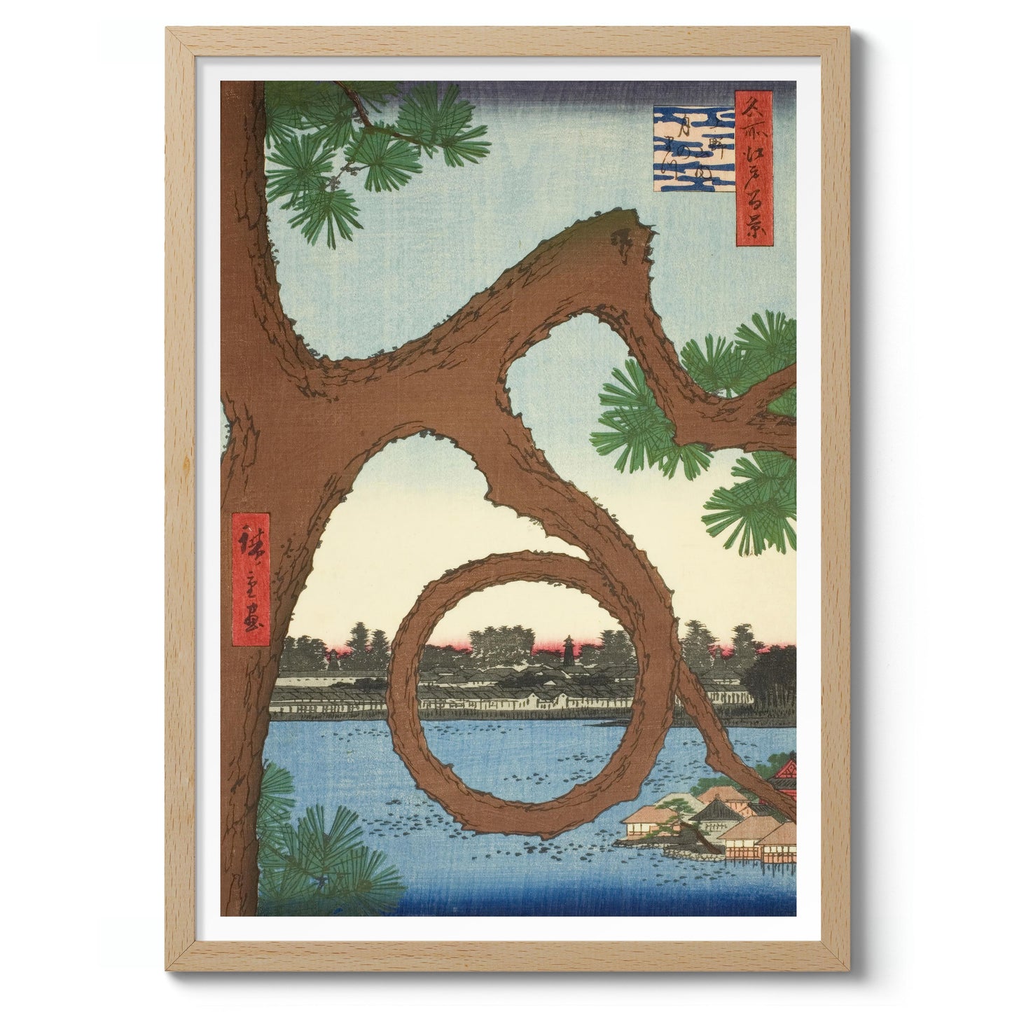 The Moon Pine on the Temple Grounds at Ueno