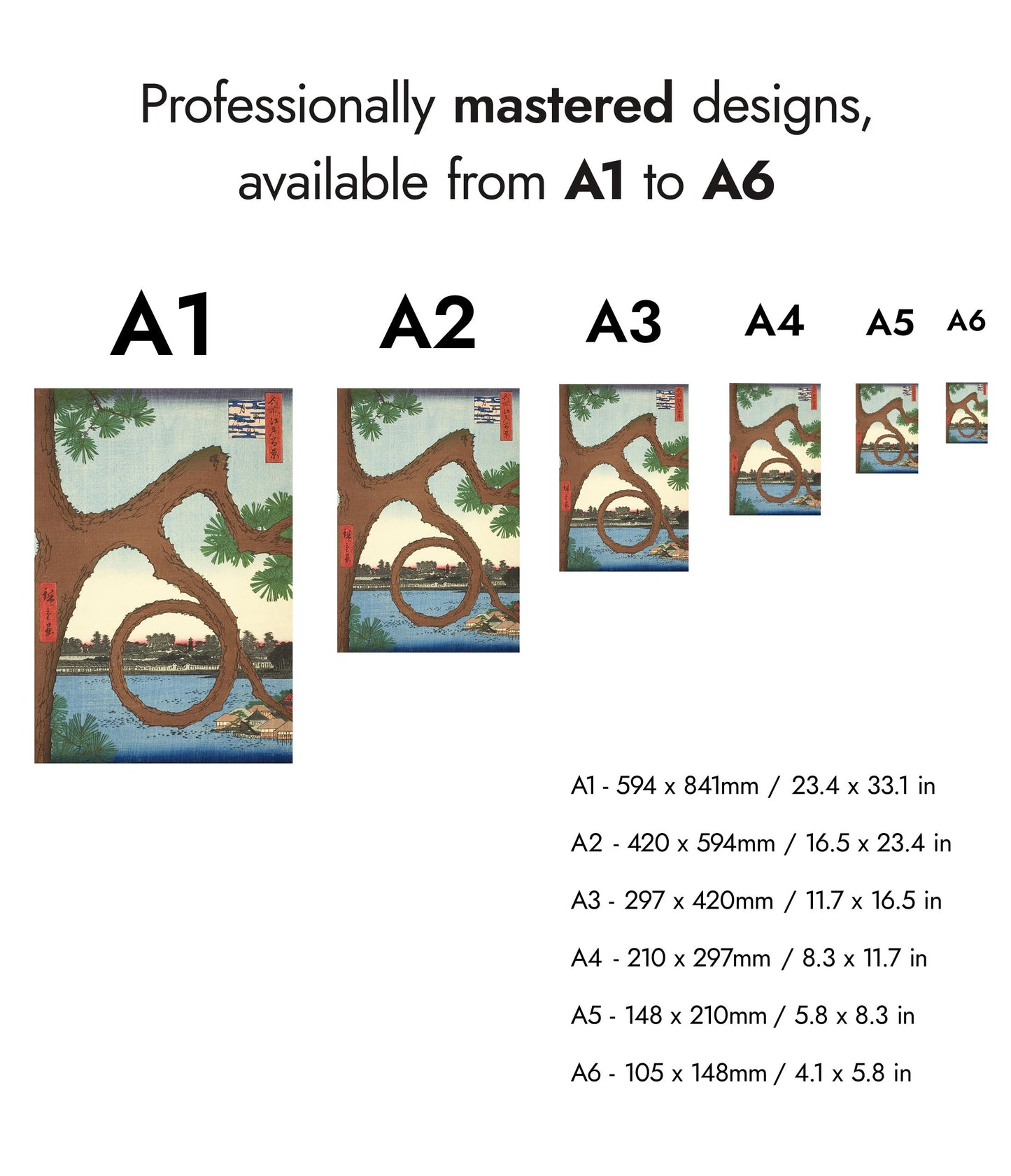 The Moon Pine on the Temple Grounds at Ueno
