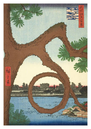 The Moon Pine on the Temple Grounds at Ueno print