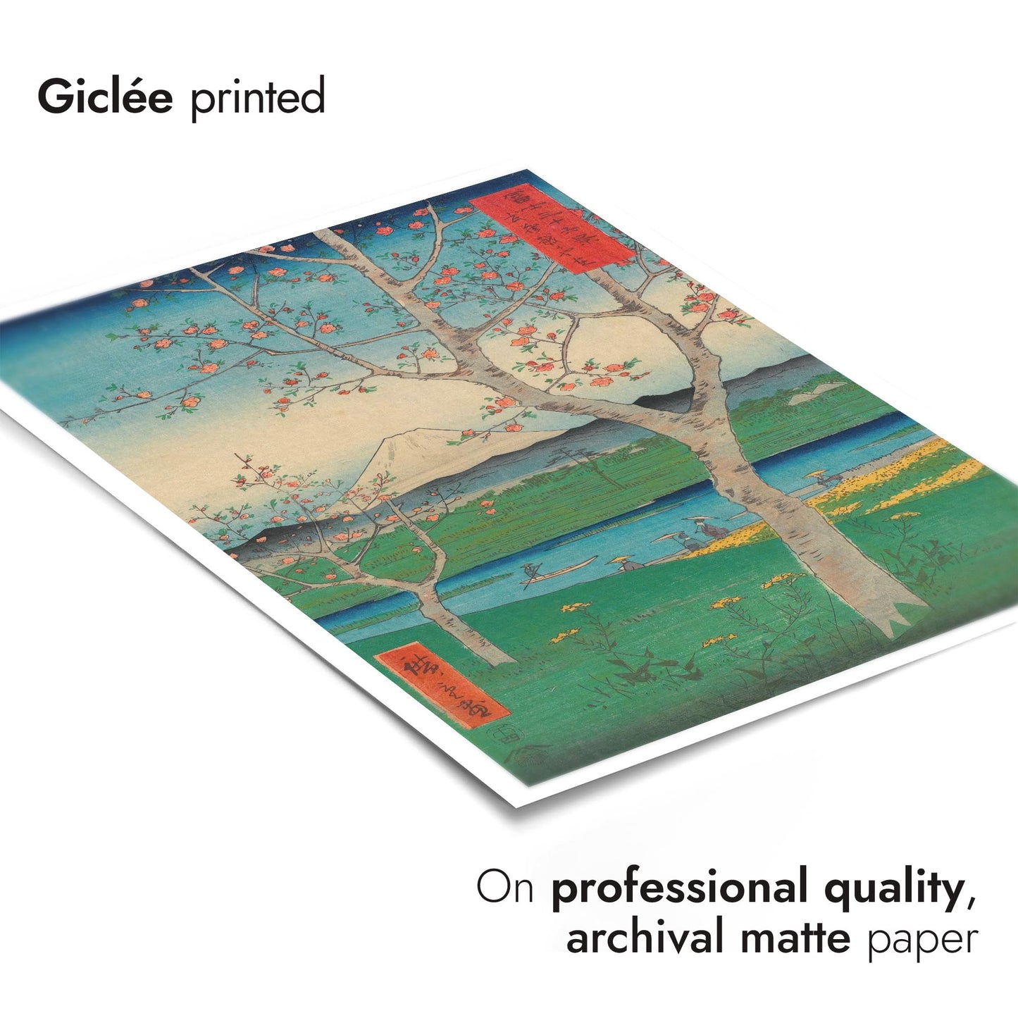 Les Faubourgs de Koshigaya dans la province de Musashi