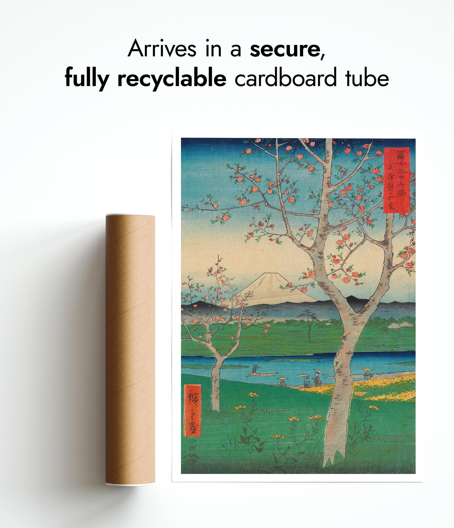 Les Faubourgs de Koshigaya dans la province de Musashi