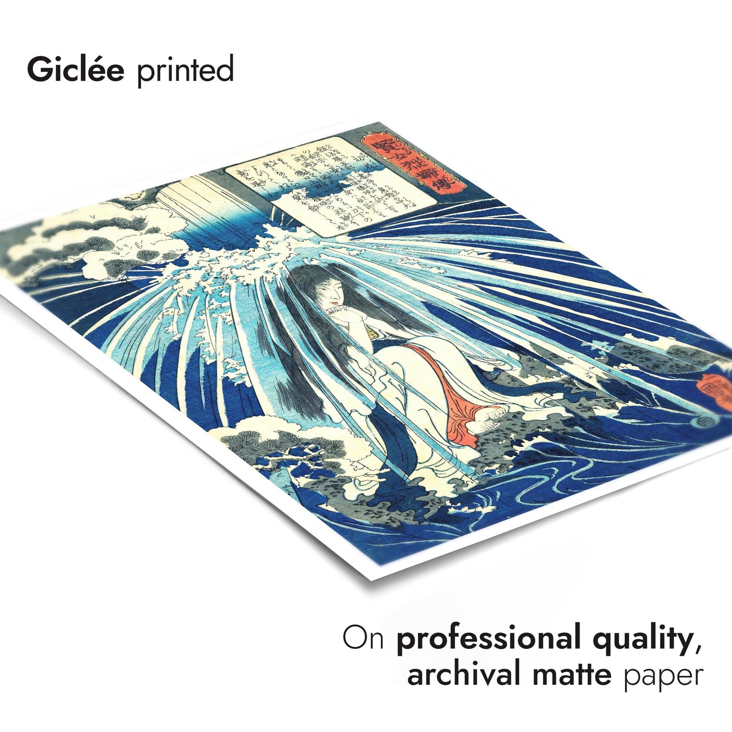 Hatsuhana Praying Under the Tonosawa Waterfall