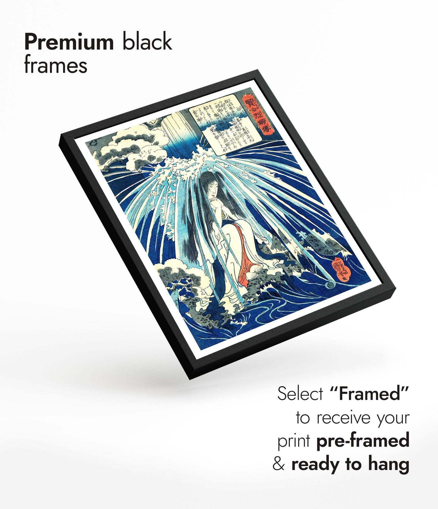 Hatsuhana Praying Under the Tonosawa Waterfall