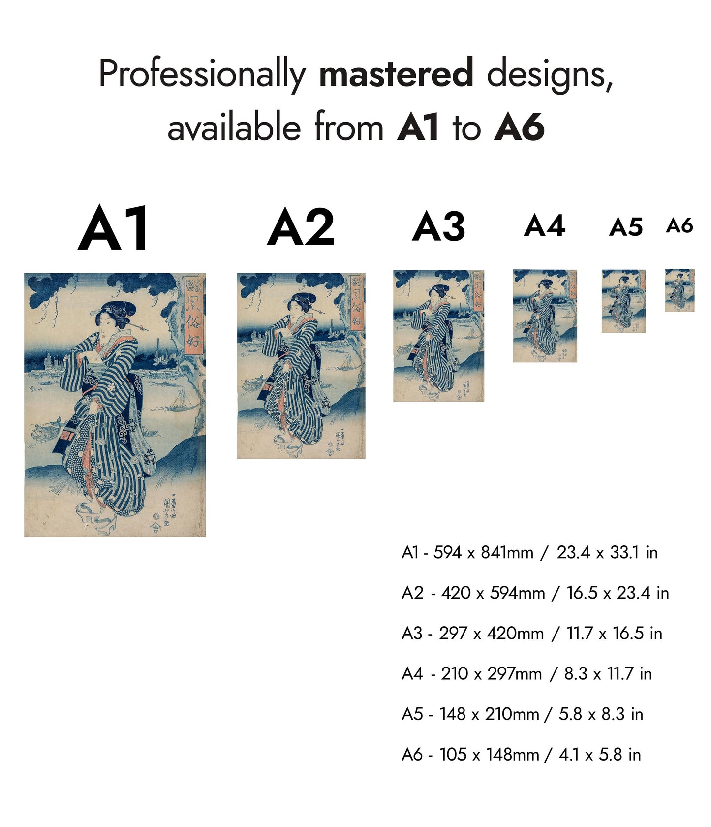 Geisha Standing on the Bank of the Sumida River